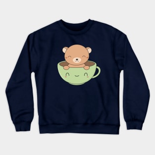 Kawaii Cute Brown Bear Crewneck Sweatshirt